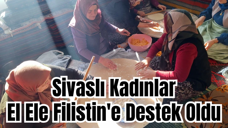 Sivaslı Kadınlar El Ele Filistin'e Destek Oldu 