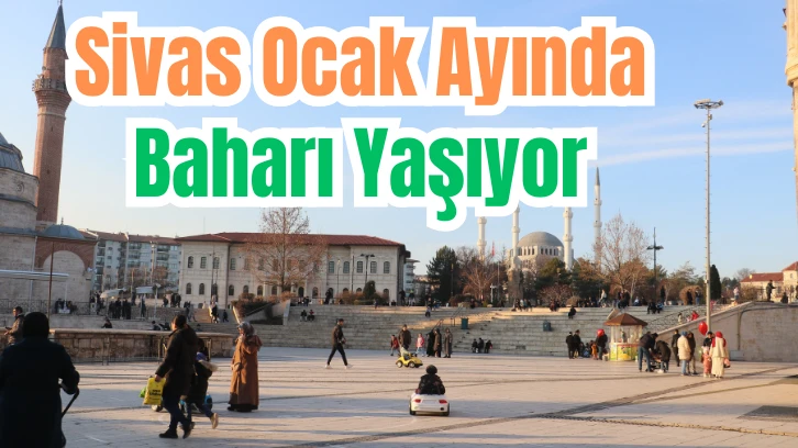  Sivas Ocak Ayında Baharı Yaşıyor