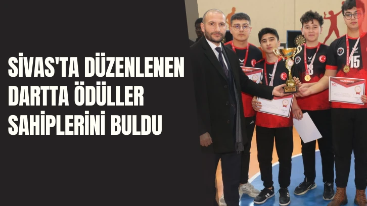 Sivas'ta Düzenlenen Dartta Ödüller Sahiplerini Buldu