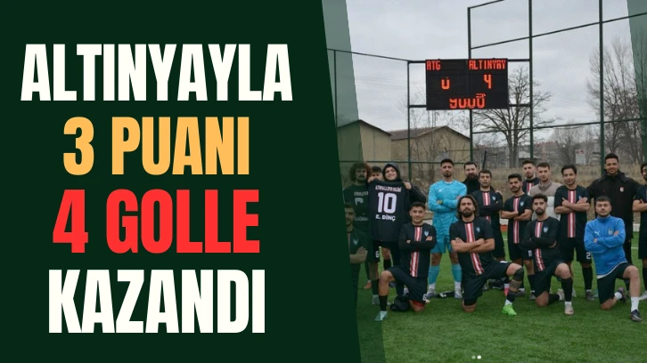 Altınyayla 3 Puanı 4 Golle Kazandı 