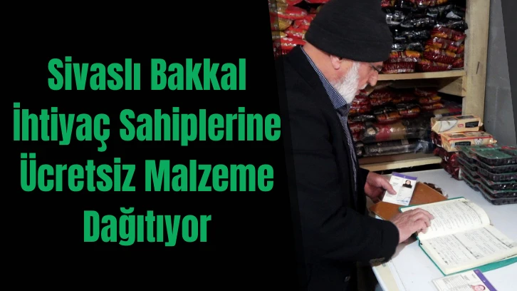 Sivaslı Bakkal İhtiyaç Sahiplerine Ücretsiz Malzeme  Dağıtıyor 