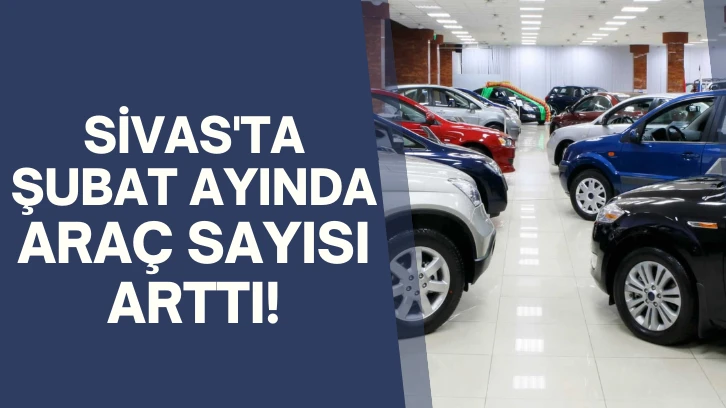 Sivas'ta Şubat Ayında Araç Sayısı Arttı! 
