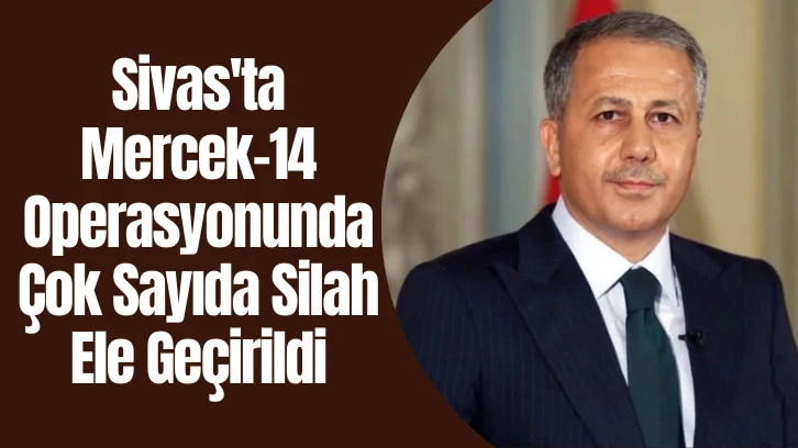 Sivas'ta Mercek-14 Operasyonunda Çok Sayıda Silah Ele Geçirildi 