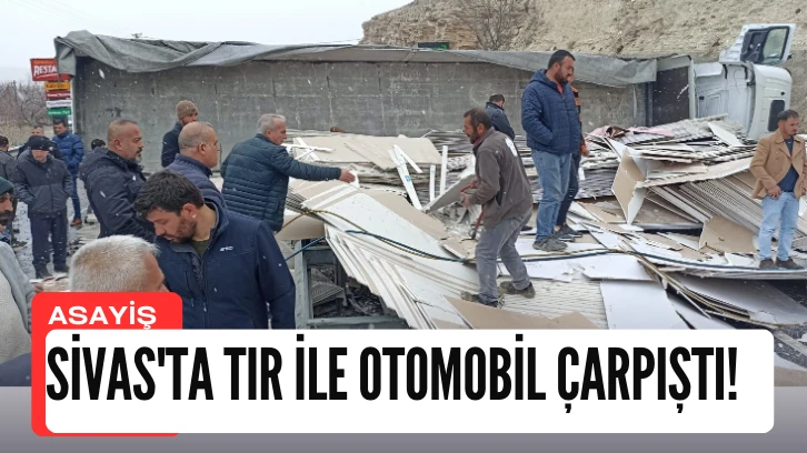 Sivas'ta Tır İle Otomobil Çarpıştı! Ölü ve Yaralılar Var!