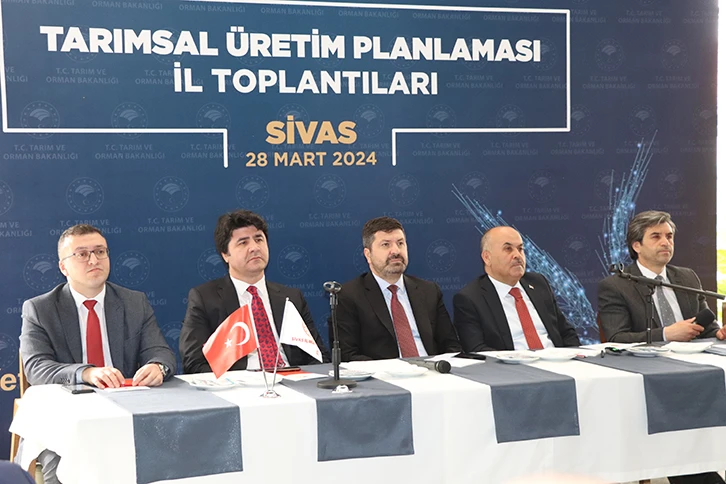 Sivas'ta Tarımsal Planlama Masaya Yatırıldı