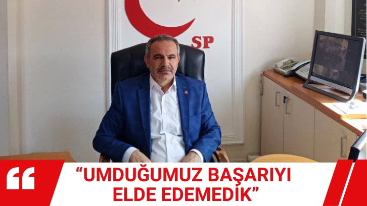 “Umduğumuz Başarıyı Elde Edemedik”