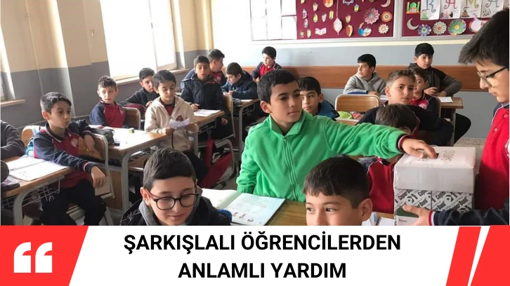 Şarkışlalı Öğrencilerden Anlamlı Yardım 