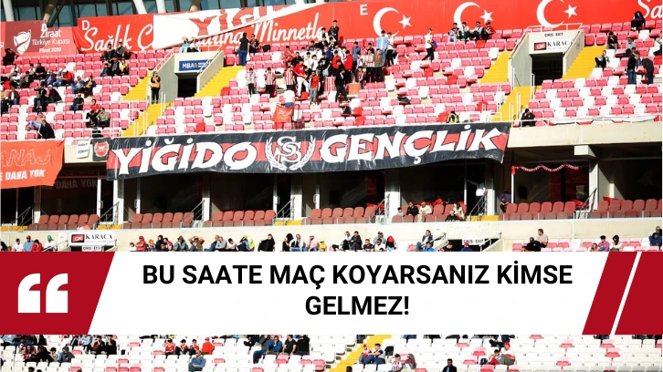 Bu Saate Maç Koyarsanız Kimse Gelmez!