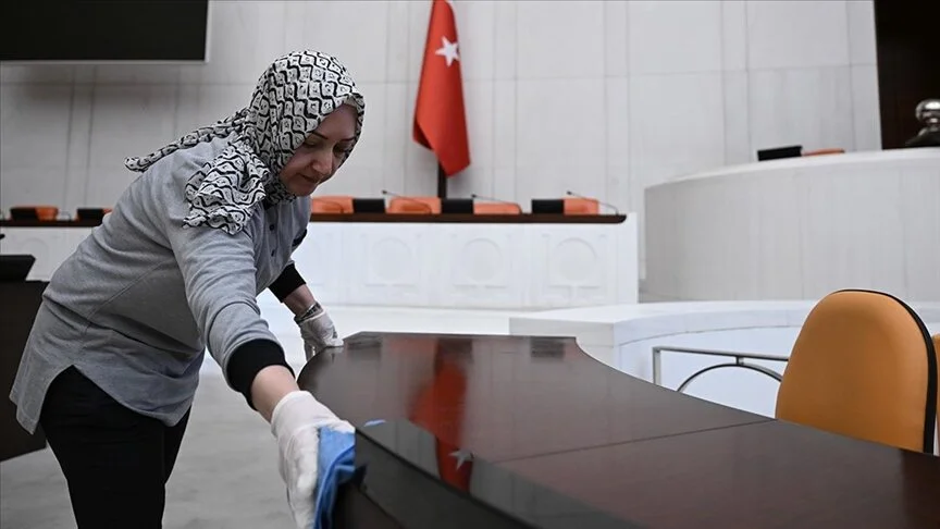 TBMM'de bayram temizliği başladı