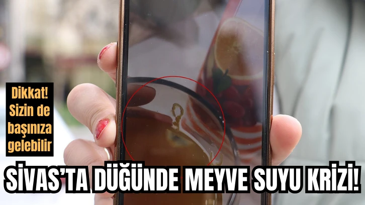 Düğünde Meyve Suyu Krizi!