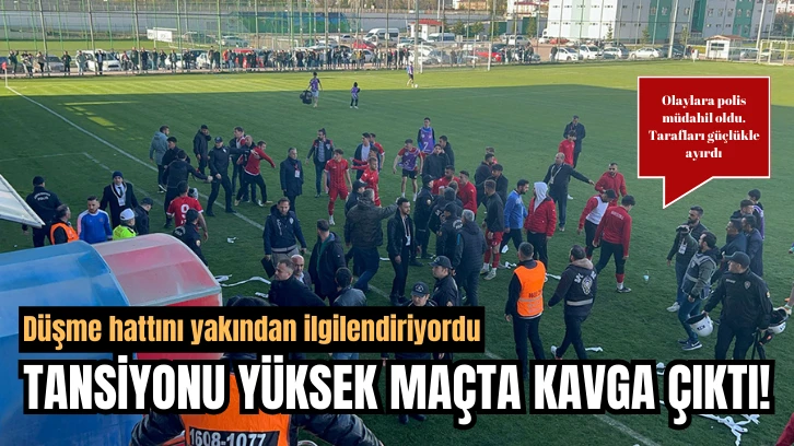 Sivas'taki Maçta Kavga Çıktı!