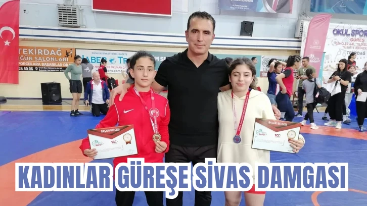 Kadınlar Güreşe Sivas Damgası