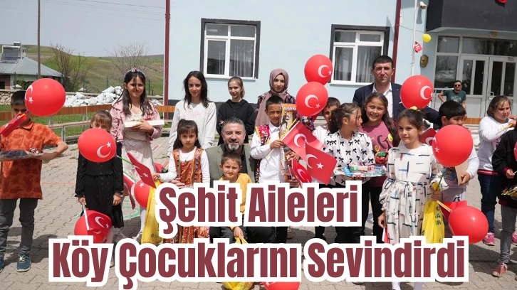Şehit Aileleri Köy Çocuklarını Sevindirdi 