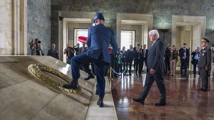 Almanya Cumhurbaşkanı Steinmeier, Anıtkabir'i ziyaret etti