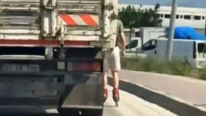 Trafiğin ortasında ölümle dans etti