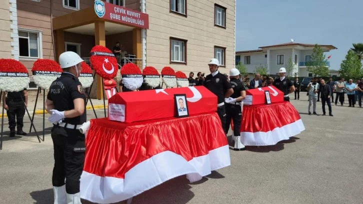 Adıyaman’da, şehit polisler için tören düzenlendi