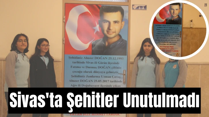 Sivas'ta Şehitler Unutulmadı