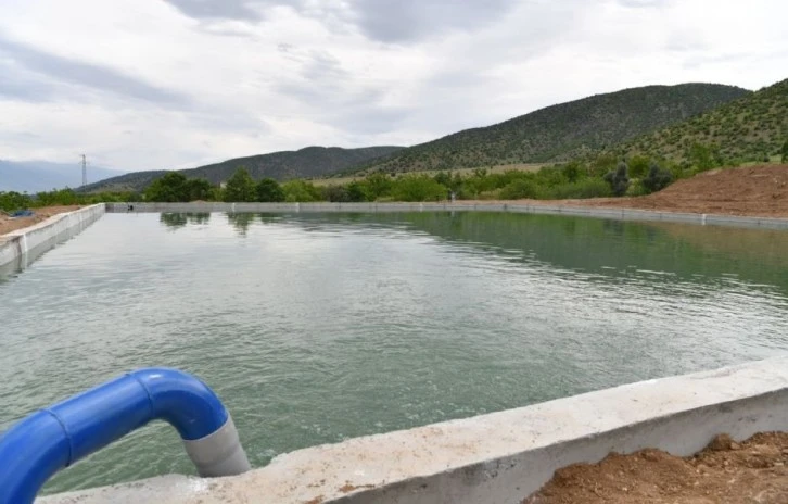 Akıncılar'da sulama kanalları kapalı sisteme alındı