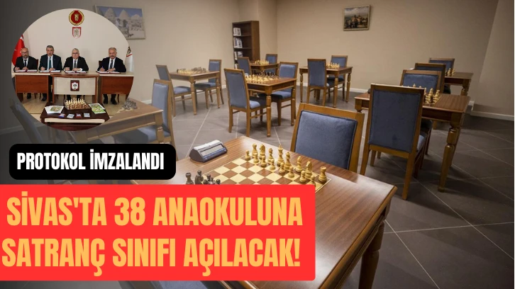 Sivas'ta 38 Anaokuluna Satranç Sınıfı Açılacak! 