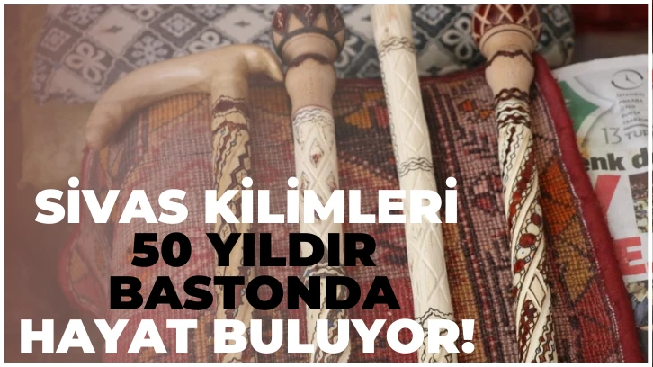 Sivas Kilimleri 50 Yıldır Bastonda Hayat Buluyor! 