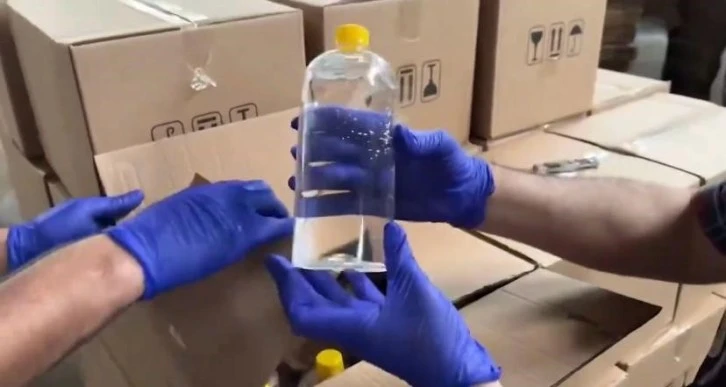 3 bin 848 litre kaçak etil alkol ele geçirildi