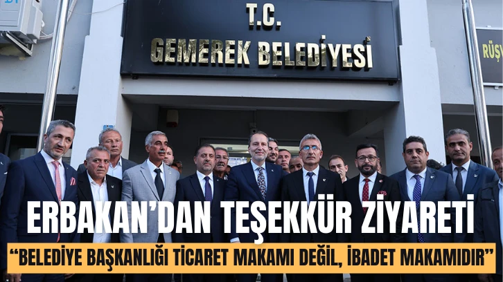 Erbakan'dan Teşekkür Ziyareti