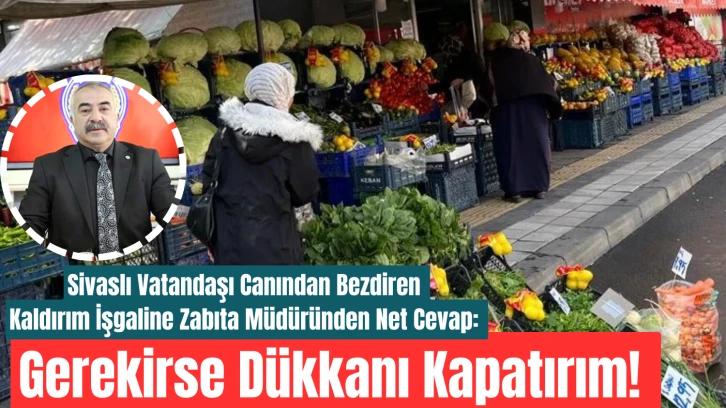 Sivaslı Vatandaşı Canından Bezdiren Kaldırım İşgaline Zabıta Müdüründen Net Cevap: Gerekirse Dükkanı Kapatırım! 