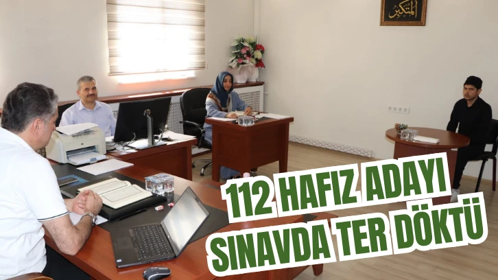 112 Hafız Adayı Sınavda Ter Döktü