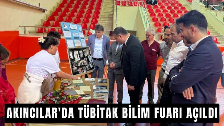 Akıncılar'da TÜBİTAK Bilim Fuarı Açıldı
