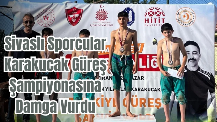Sivaslı Sporcular Karakucak Güreş Şampiyonasına Damga Vurdu