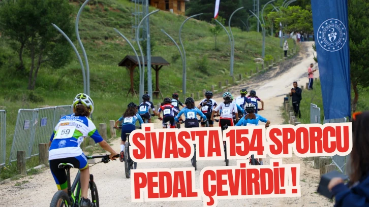 Sivas'ta 154 Sporcu Pedal Çevirdi! 