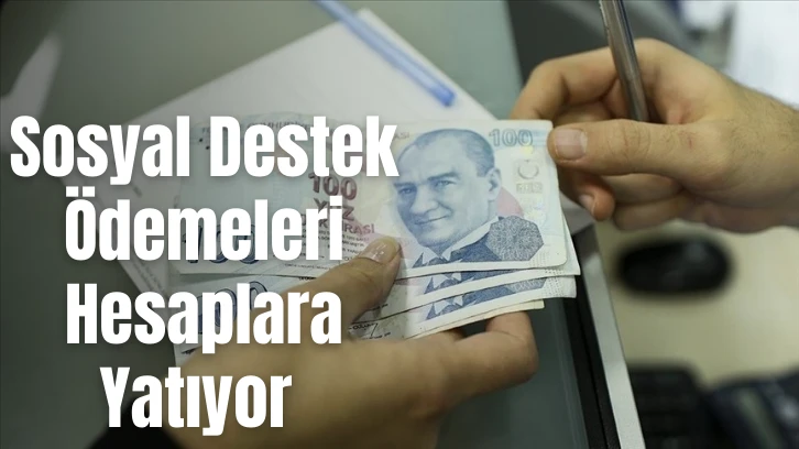 Sosyal Destek Ödemeleri Hesaplara Yatıyor 