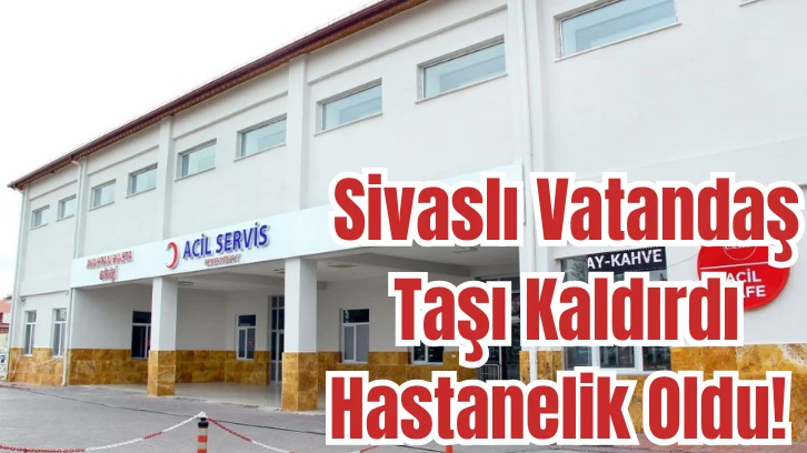 Sivaslı Vatandaş Taşı Kaldırdı Hastanelik Oldu! 