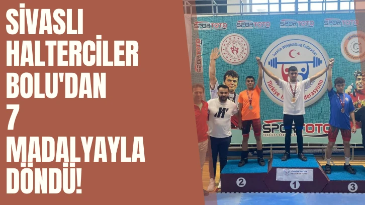 Sivaslı Halterciler Bolu'dan 7 Madalyayla Döndü!