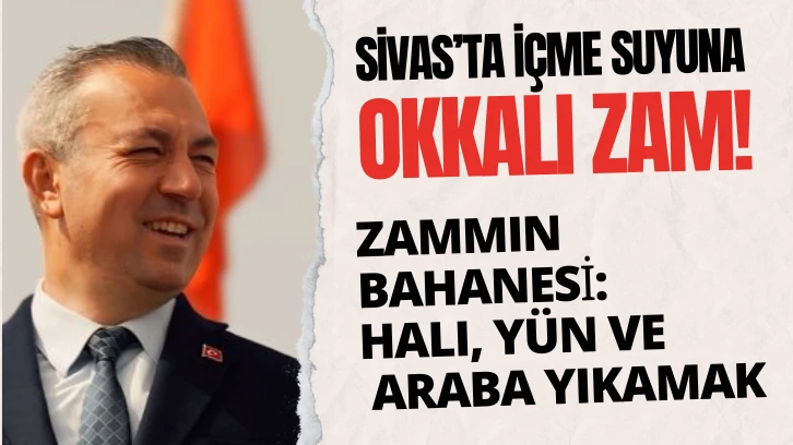 Sivas Belediyesi 'Halı Yıkamayı' Bahane Ederek Suya Okkalı Zam Yaptı! 