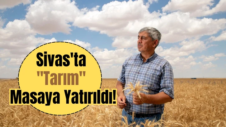 Sivas'ta 'Tarım' Masaya Yatırıldı!