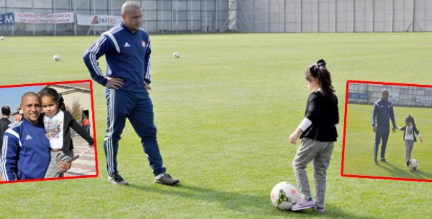 Babasıyla Top Oynadı