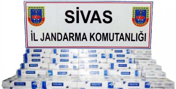 SİVAS´TA KAÇAK SİGARA OPERASYONU
