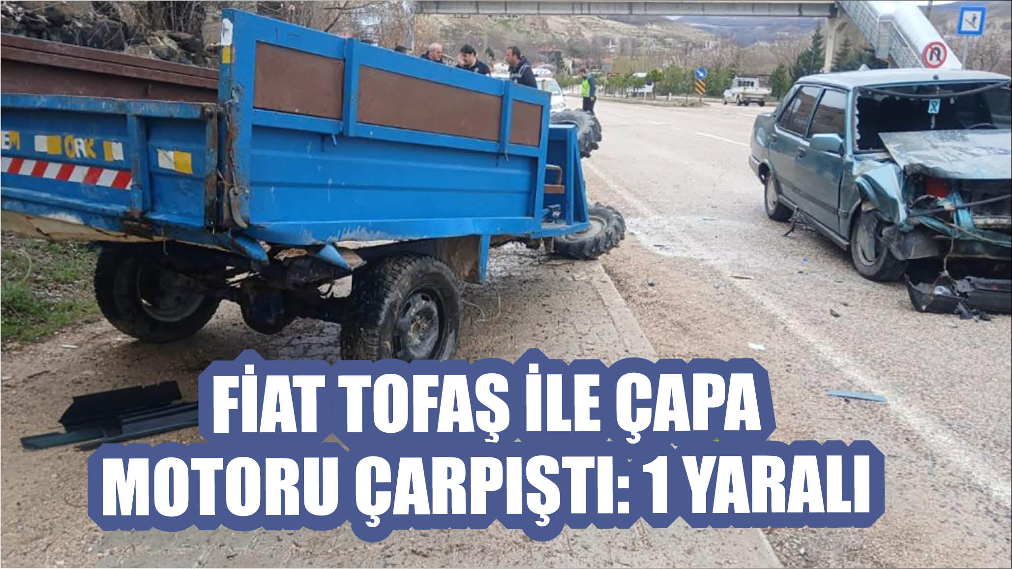 Fiat Tofaş ile çapa motoru çarpıştı: 1 yaralı