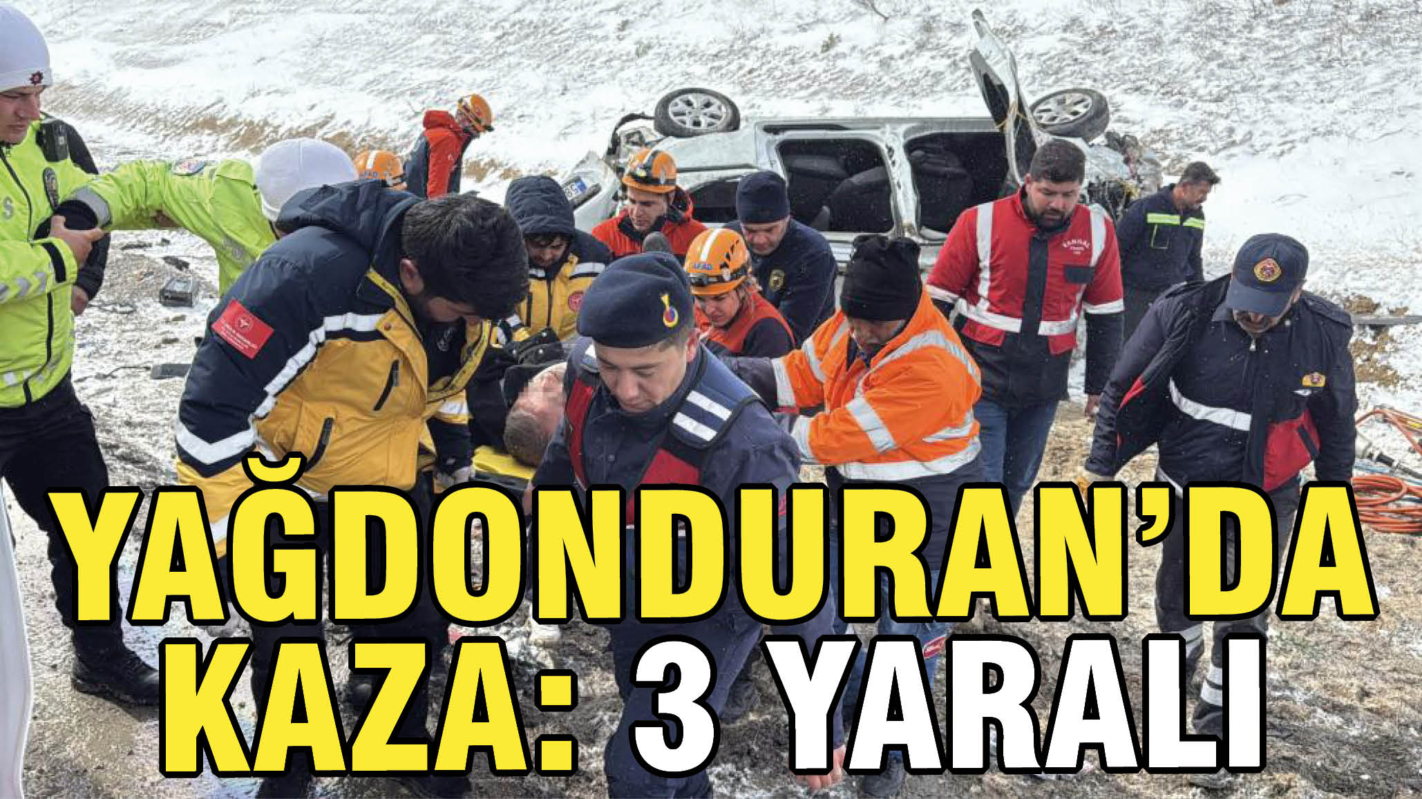 Yağdonduran'da Kaza: 3 Yaralı
