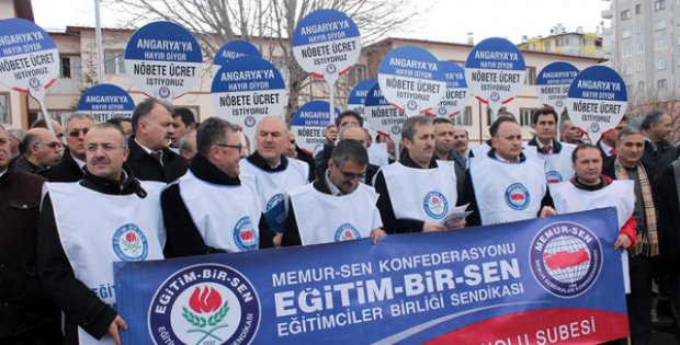 Angarya Nöbete Ücret İstediler
