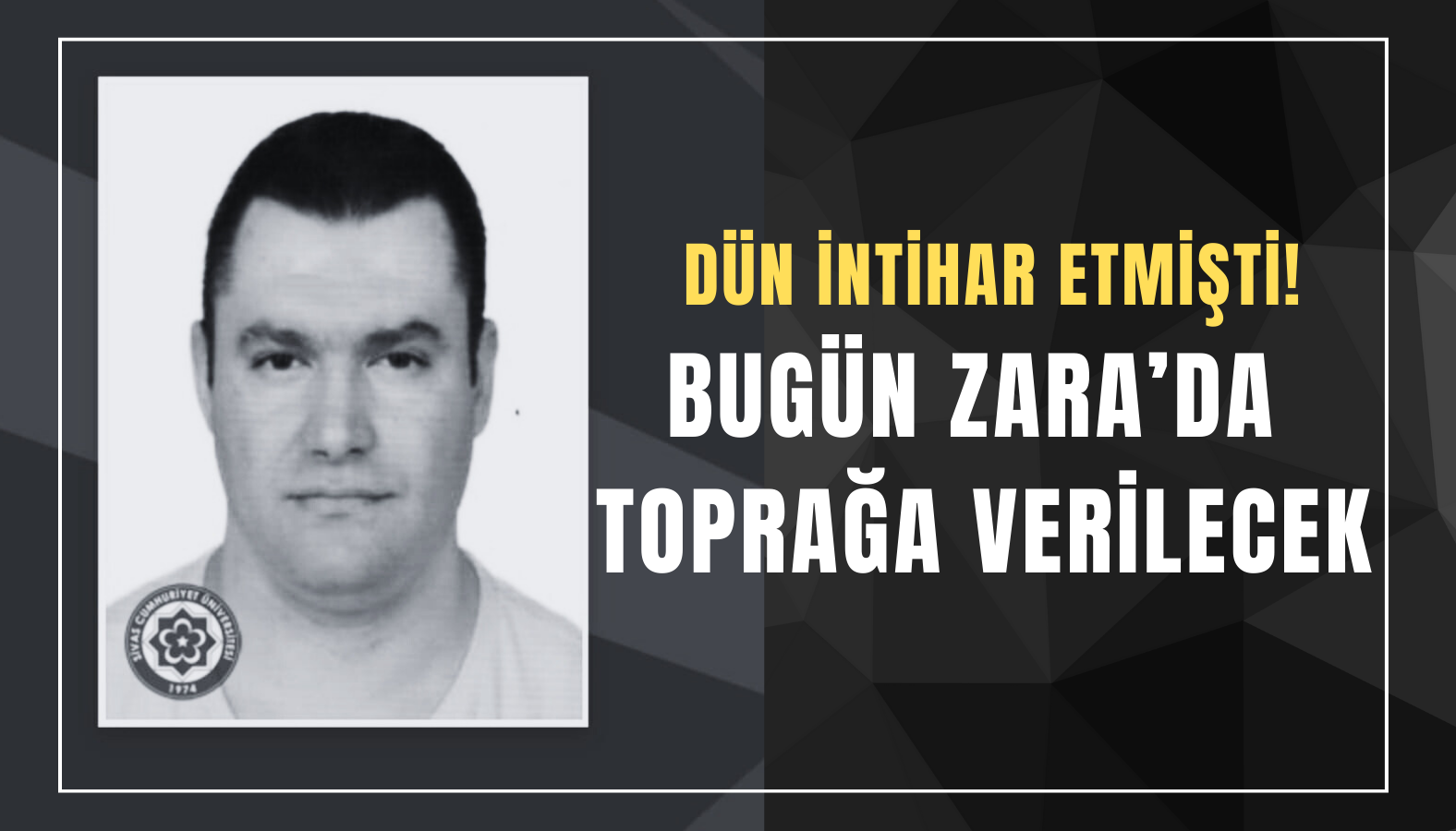 Dün intihar etmişti! Bugün Zara’da toprağa verilecek