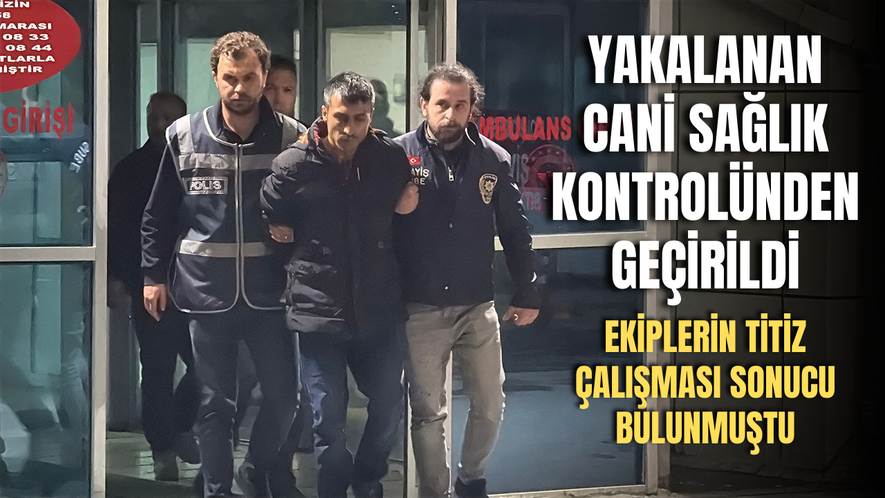 Yakalanan cani sağlık kontrolünden geçirildi