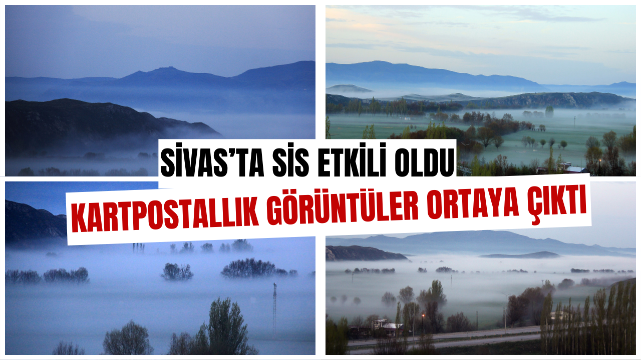 Hafik'te kartpostallık görüntüler ortaya çıktı