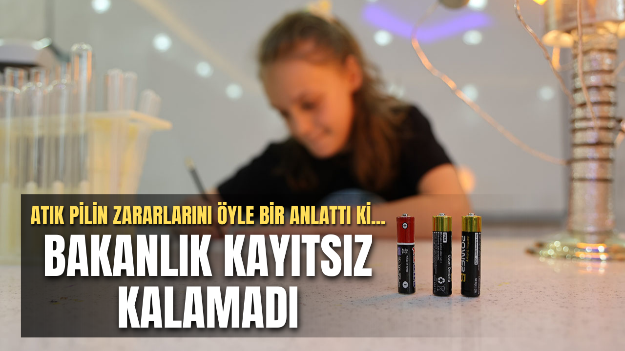 Atık pilin zararlarını çizgi romanla anlattı