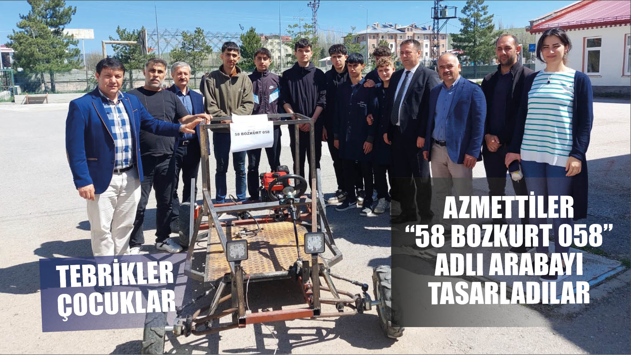 Azmettiler, “58 BOZKURT 058” Adlı Arabayı Tasarladılar