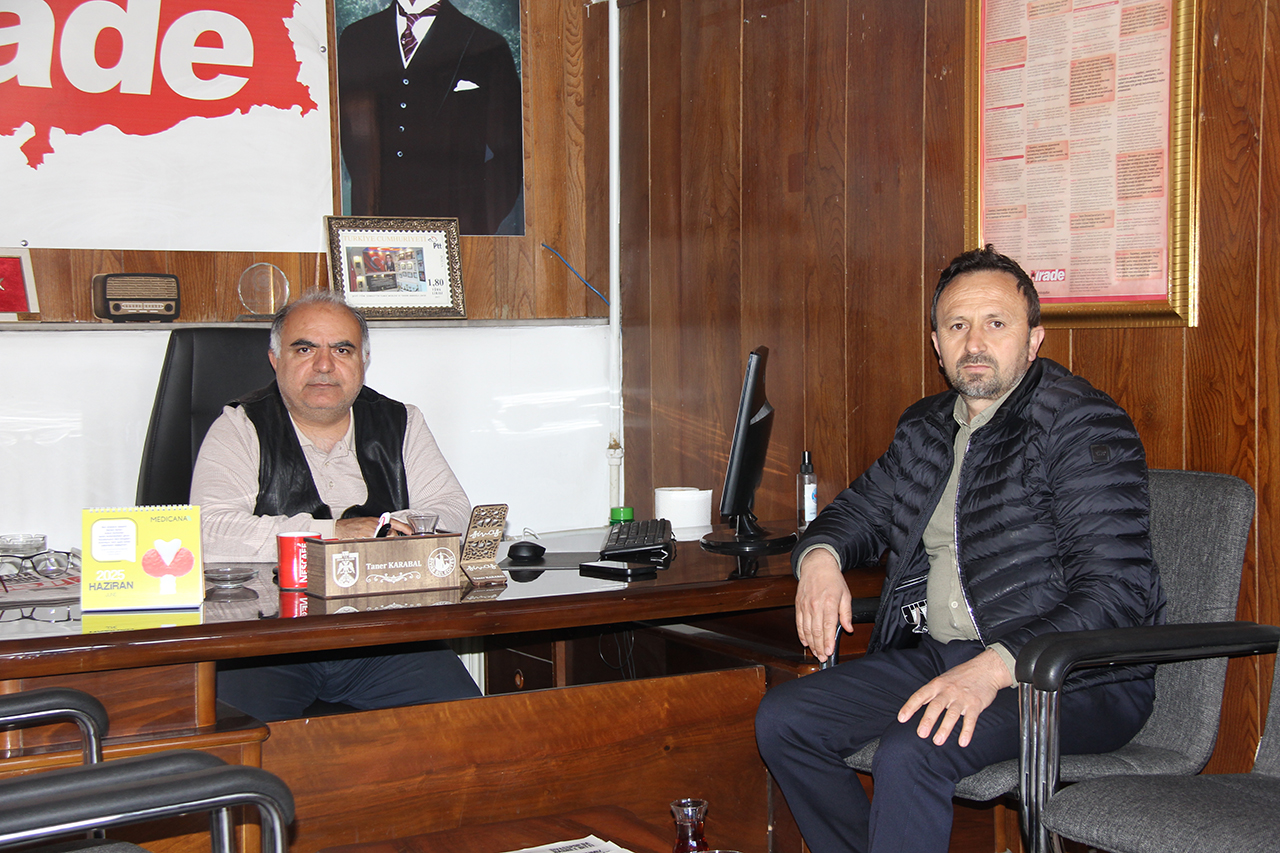 Mahalle muhtarı Toprak'tan gazetemize ziyaret!