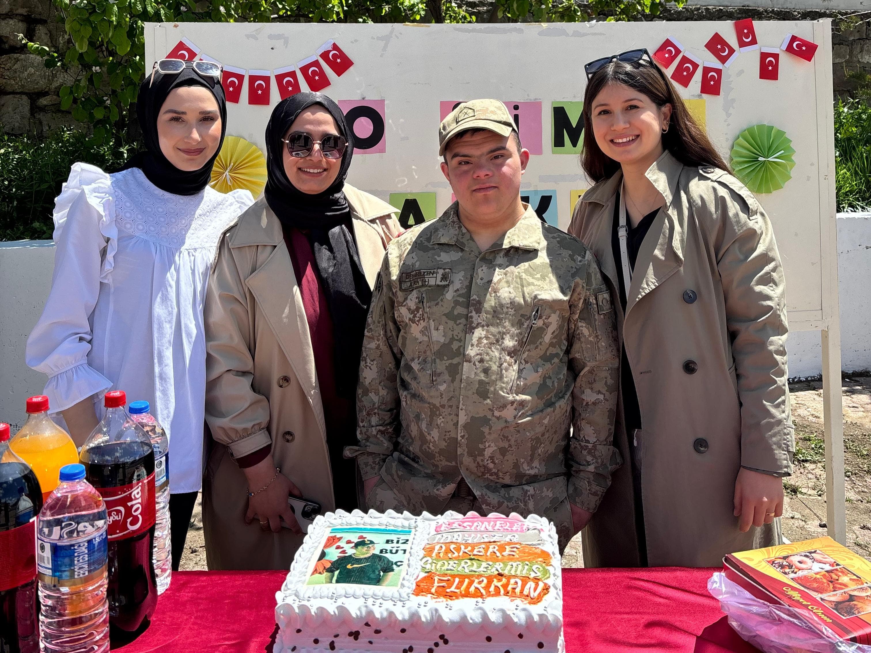 Şarkışla'da engelli Furkan, bir günlük askerlik sevinci yaşadı