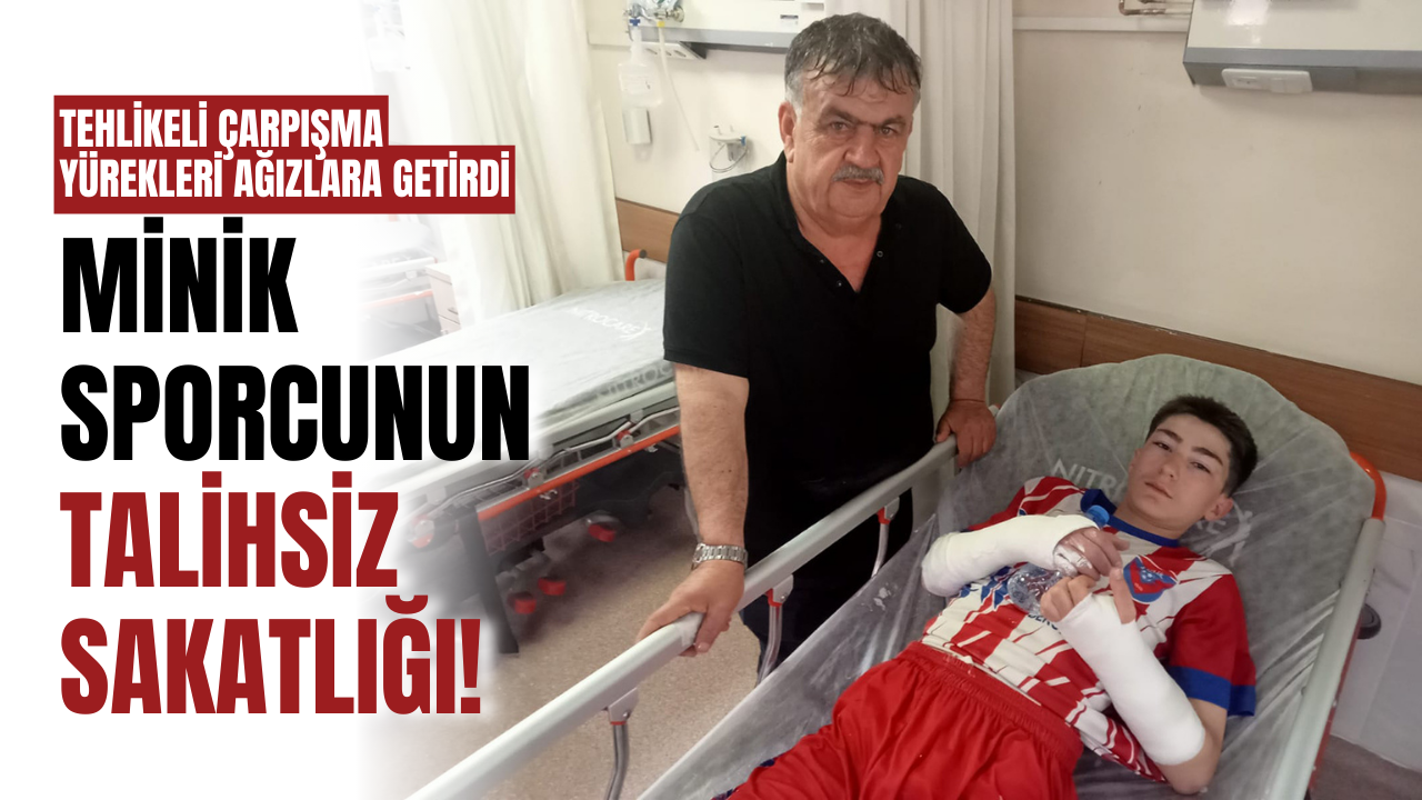 Minik sporcunun talihsiz sakatlığı!