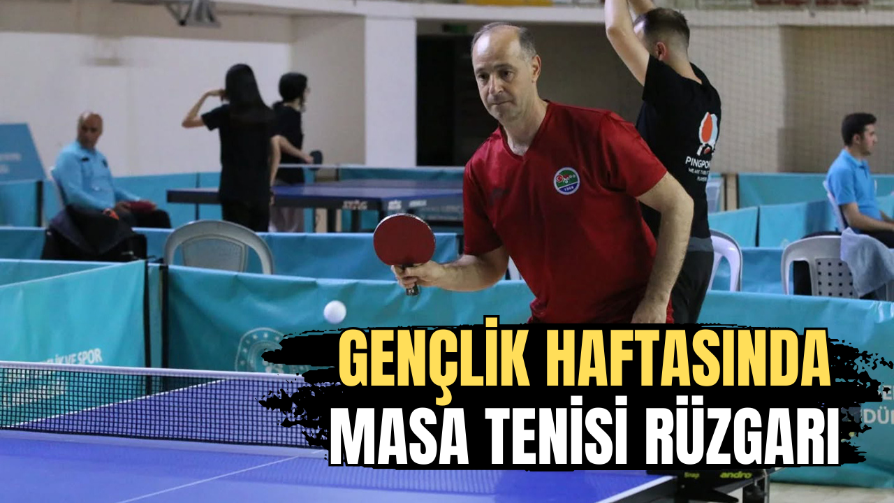 Gençlik haftasında masa tenisi rüzgarı